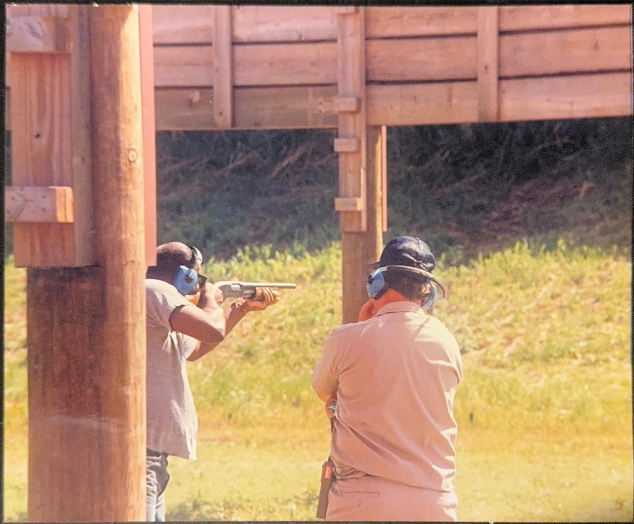 Police academy range training