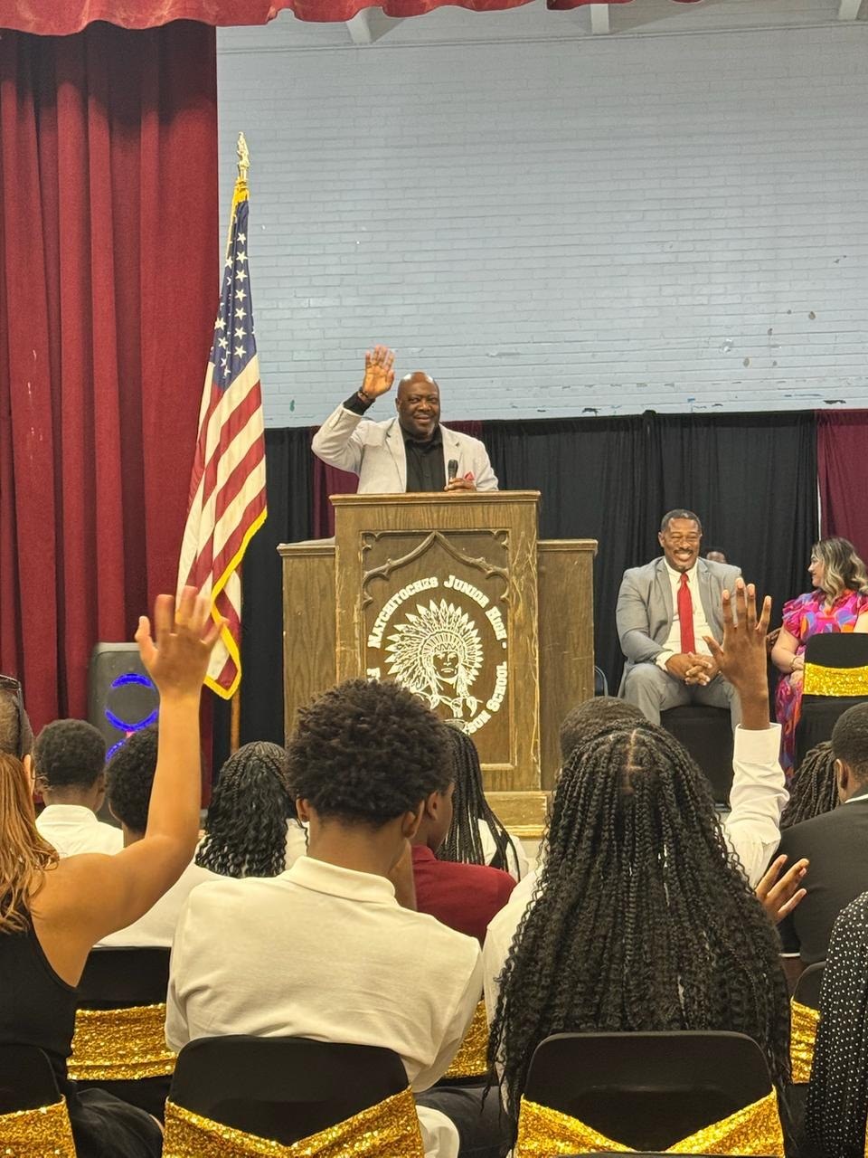 Cloyd Benjamin at a community event