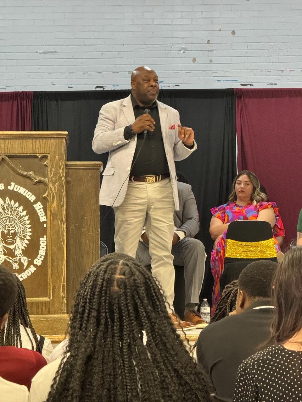 Cloyd Benjamin participating in a community program