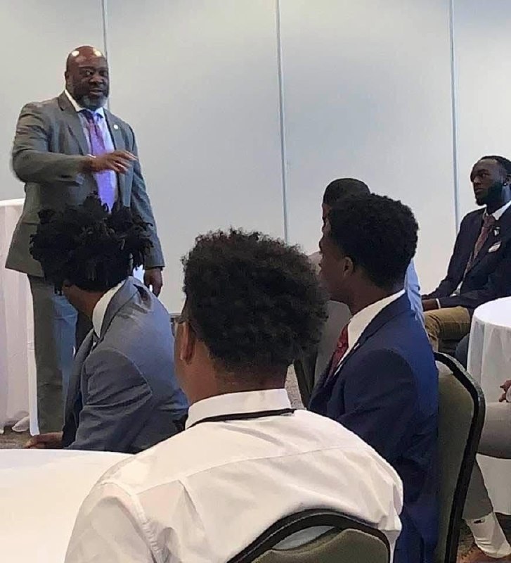 Cloyd Benjamin at a civic gathering
