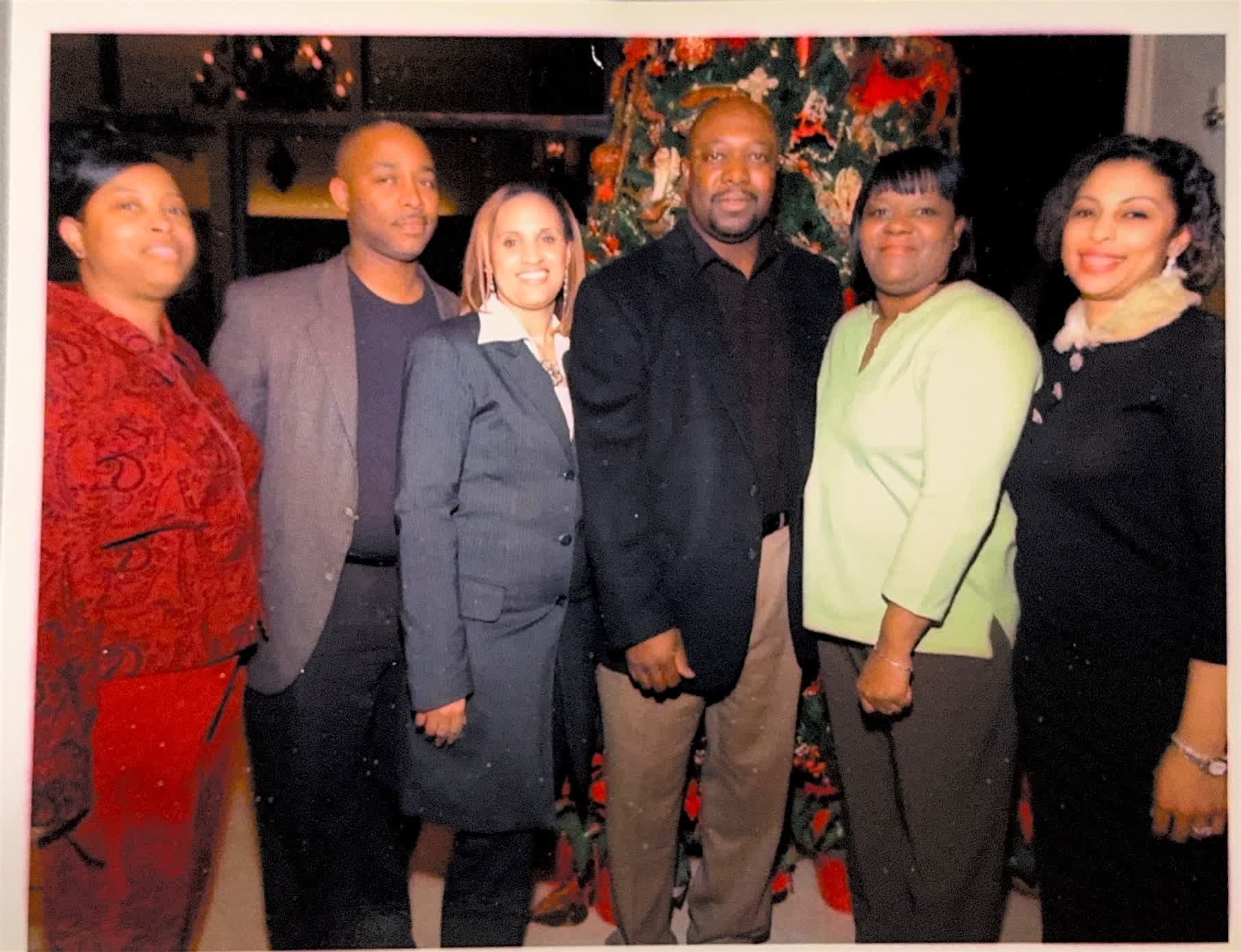 Cloyd Benjamin with family during the holidays