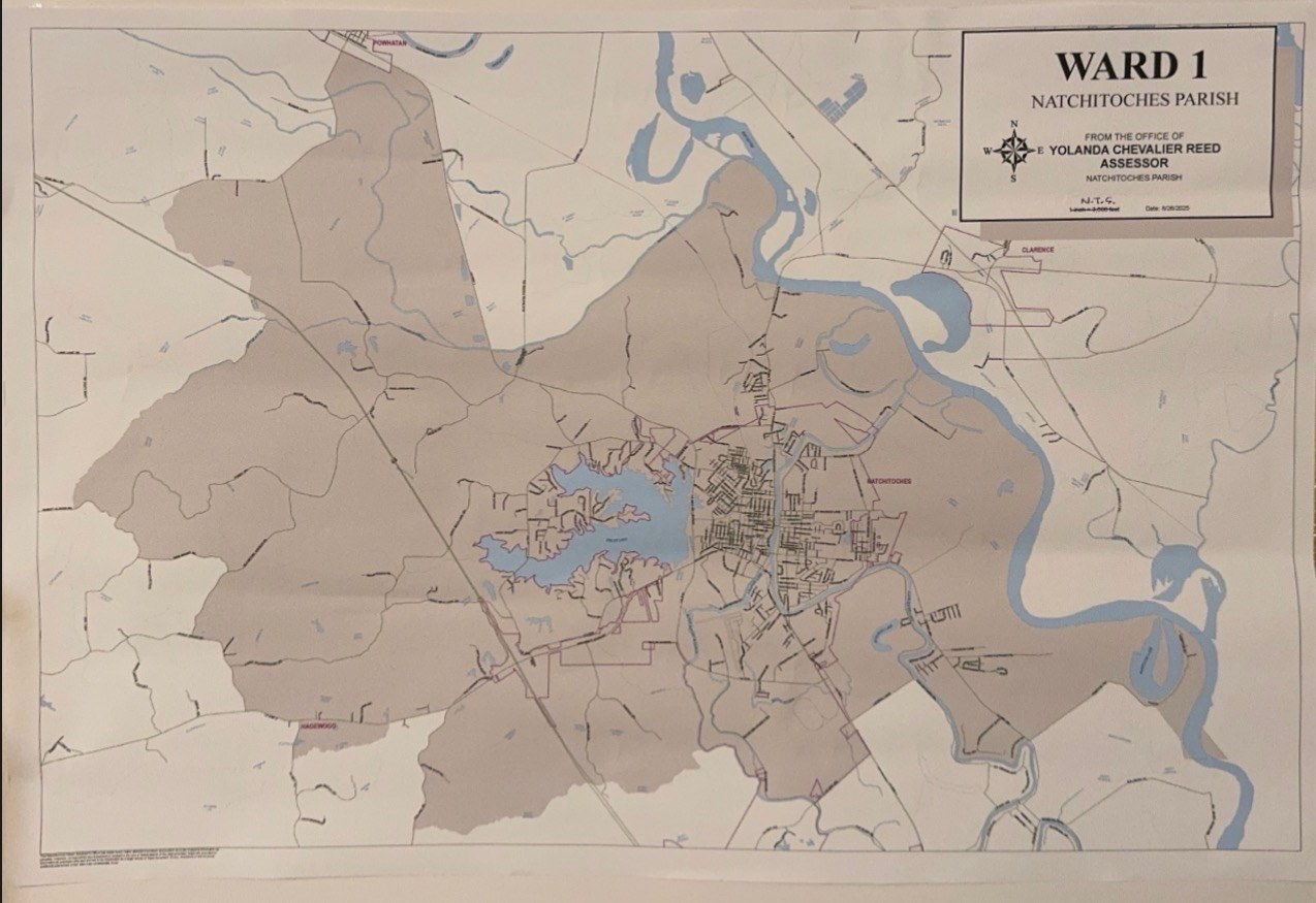 Ward 1 Natchitoches Parish map