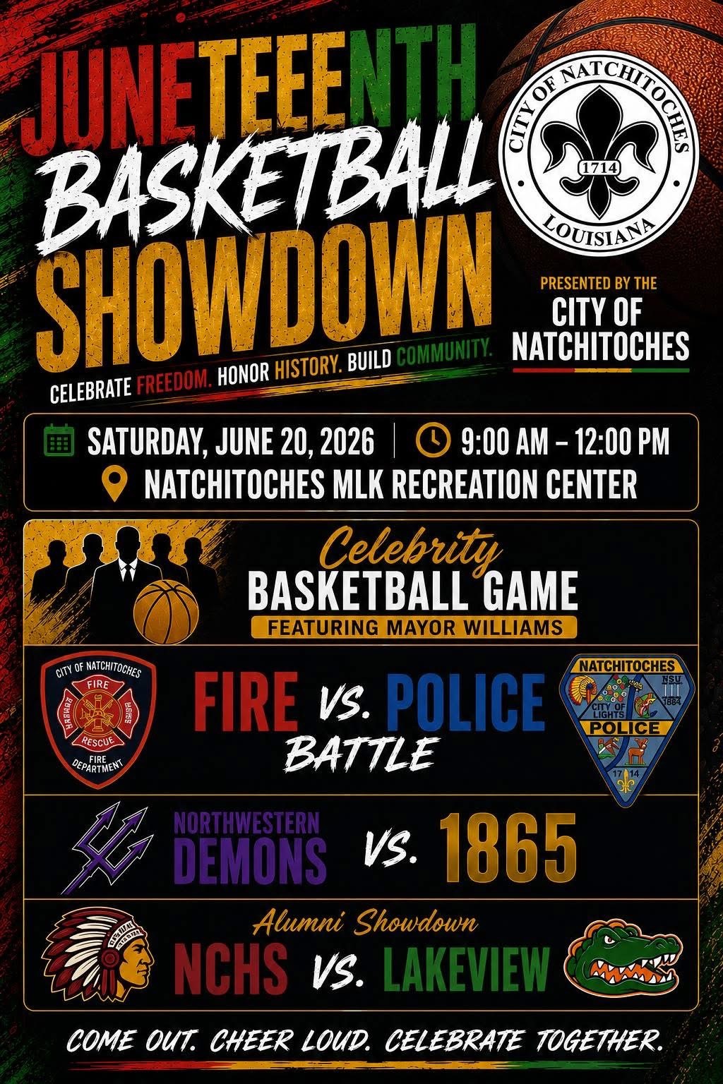 Juneteenth Basketball Showdown flyer