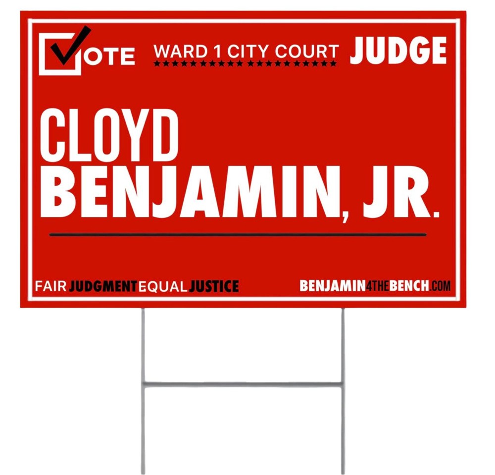 Campaign yard sign